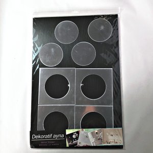 Lote siguiente: Diez Vinilos Espejados Decorativos Redondos y Cuadrados