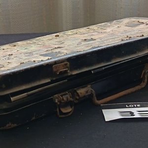 Juego de Llaves de Tubo Antiguo con Criquet y Valija de Metal - imagen 5
