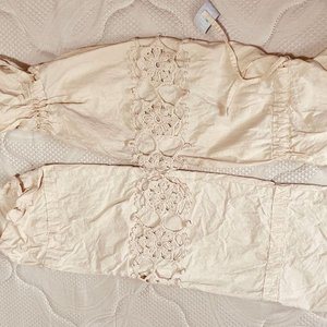 Dos Fundas para Almohadón de Algodón con Detalle de Crochet - imagen 1