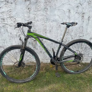 Bicicleta de Montaña Nitro Rodado 29 Negra con Gráficos Verdes - imagen 2