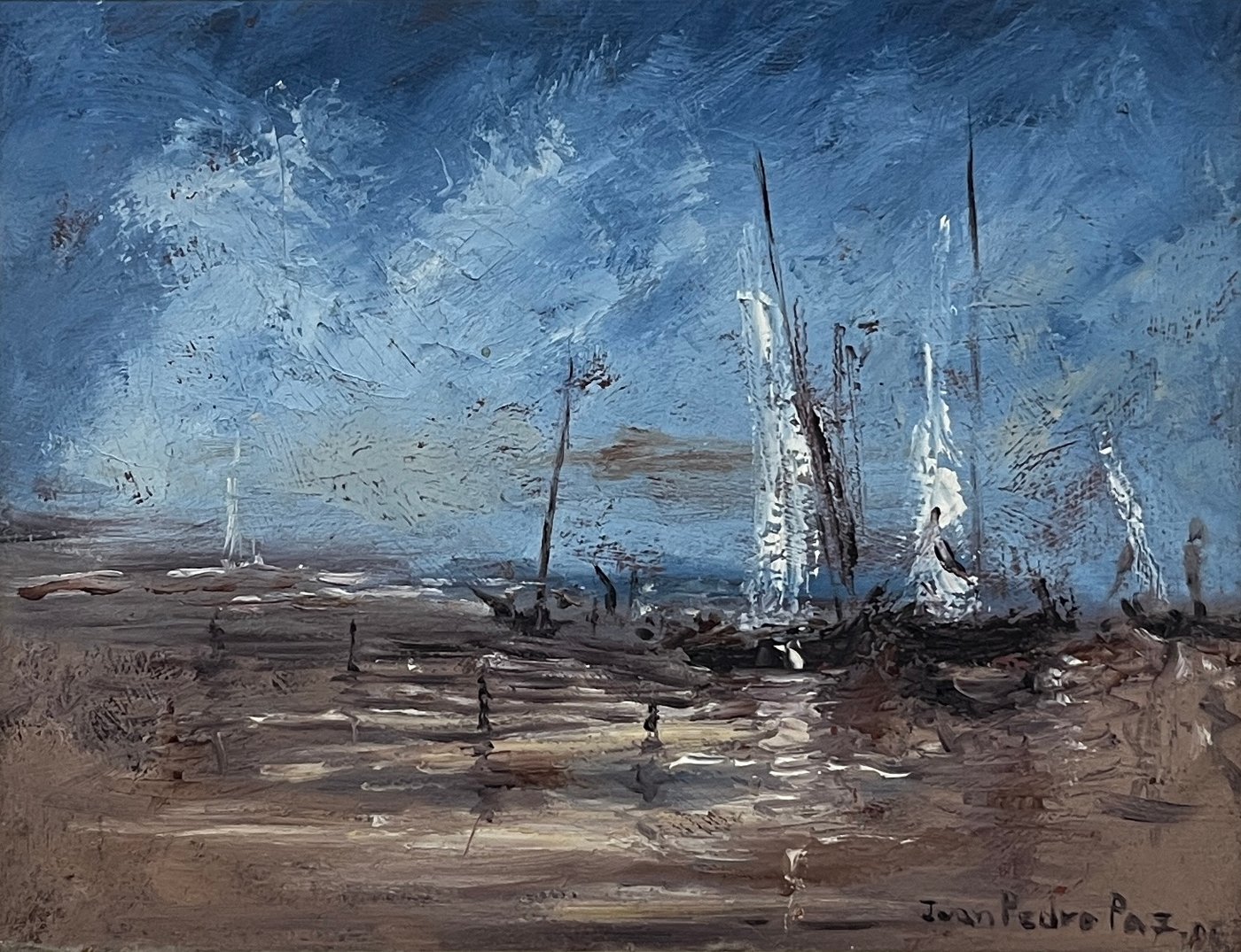 Oleo "Marina" de Juan Pedro Paz - 20 x 24 cm