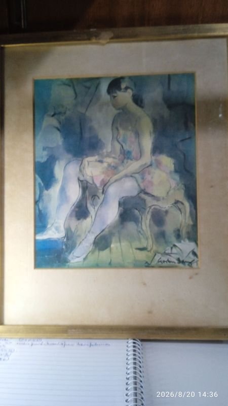 Lámina de Bailarina Clásica, 33x40 cm