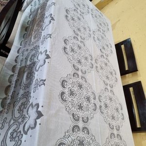 Elegante Mantel de Comedor Calado con Bordes Festoneados (200x140cm) - imagen 5