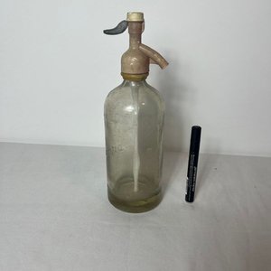Sifón Antiguo de Vidrio con Base Maciza - imagen 5