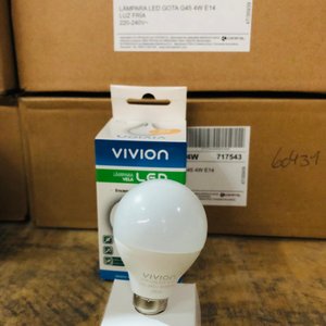 Lámparas LED Gota VIVION 4W (50 Luz Fría, 11 Luz Cálida) - imagen 1