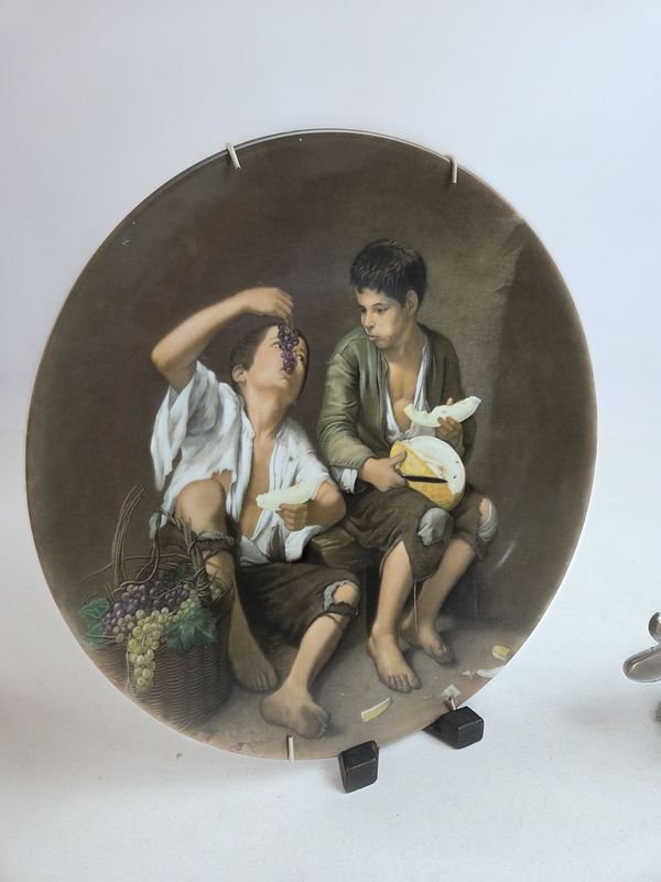 Pintura de Bartolomé Esteban Murillo en porcelana alemana - imagen 3