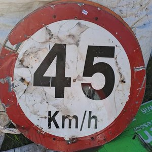 Cartel de señalización de 45 km/h, diametro 75 cm - imagen 2