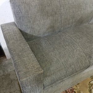 Sofá Esquinero Gris con 2 Pufs Banqueta a Juego - imagen 3