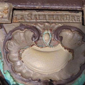 Antigua Estufa a Leña Francesa de Hierro Fundido "Le Chaboche" - imagen 7