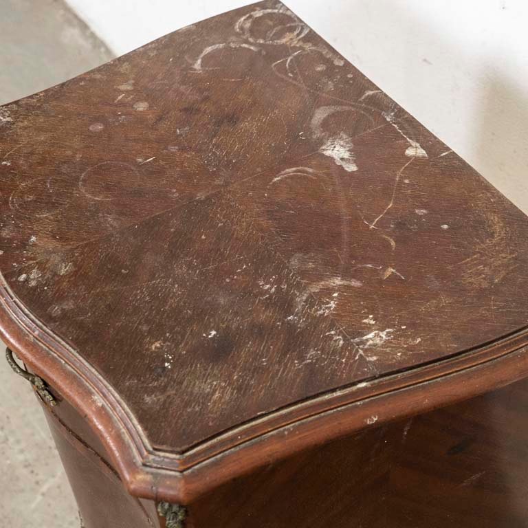 Mesa de luz regencia en madera con diseño antiguo - imagen 2