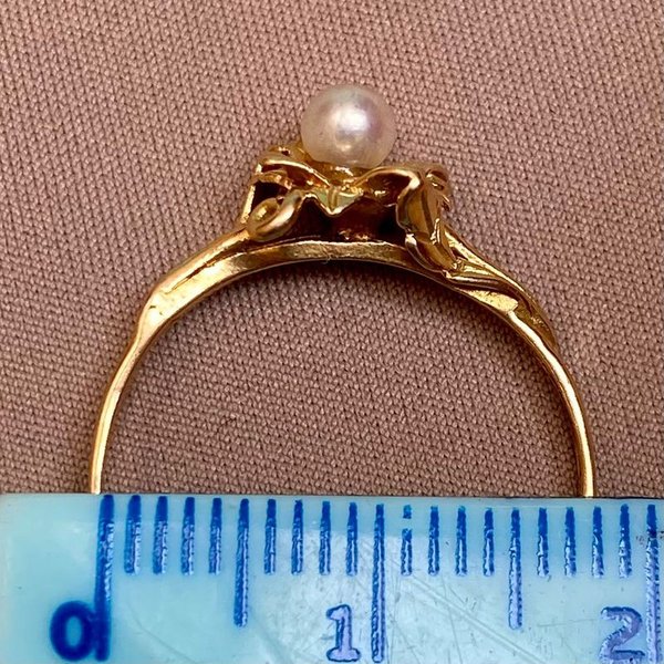 Anillo de Oro con Perla de Calidad - imagen 5