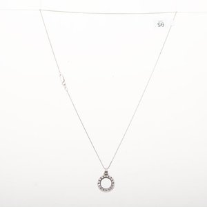 Cadena con Colgante Circular de Oro 18k con Brillantes - imagen 2