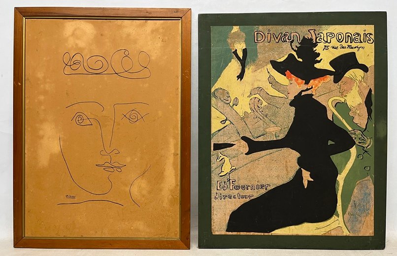 Lote anterior: Dos pinturas de mujeres de Lautrec y Picasso