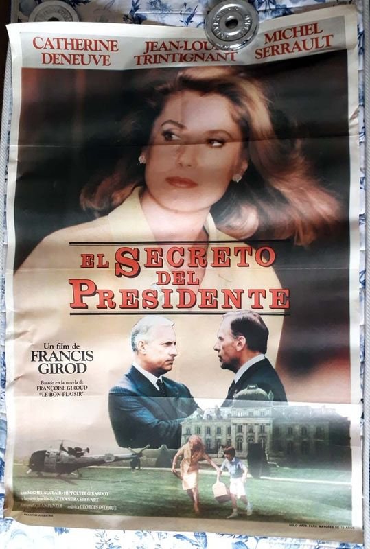 Poster Original "El Secreto del Presidente" (1984) con Catherine Deneuve