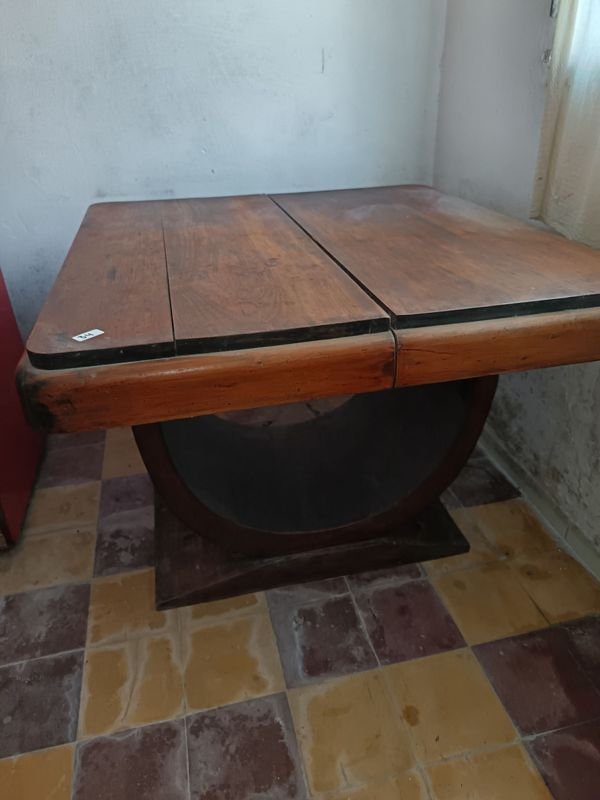 Mesa de comedor antigua de madera maciza - imagen 1