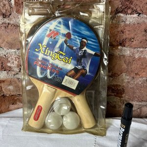 Set de Ping Pong XingTai: 2 Paletas y 3 Pelotas Nuevas - imagen 3