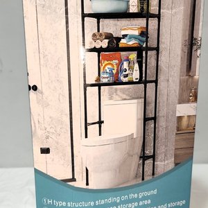 Estantería Negra para Baño Sobre Inodoro, Nueva en Caja - imagen 3