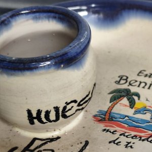 Aceitunero de Cerámica Pintada "Estuve en Benidorm" - imagen 3