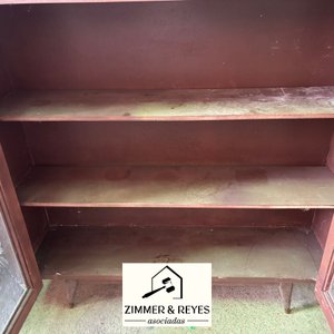 Mueble Vitrina Cristalero Antiguo con Puertas de Vidrio - imagen 5
