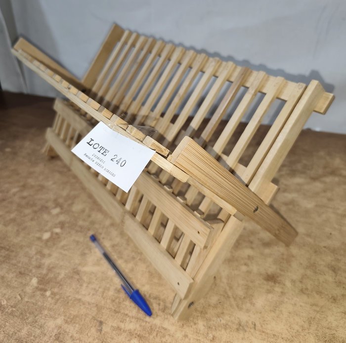 Organizador de platos en madera, nuevo y plegable - imagen 4