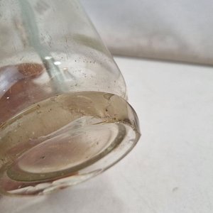 L 340 - 1 Pieza - Antiguo sifón de soda en vidrio grabado con cabezal de peltre de la marca 'Bebidas P.I.M.', ideal para decoración o coleccionismo (Con Detalle En La Base) - imagen 5