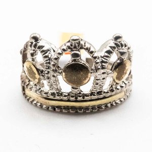 Lote siguiente: Anillo Doble Corona Plata y Oro 4.7gr