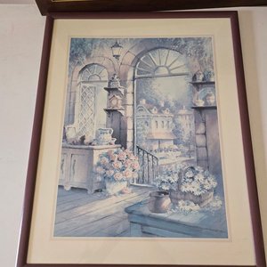 5 Láminas Enmarcadas con Escenas Rurales y Florales - imagen 6