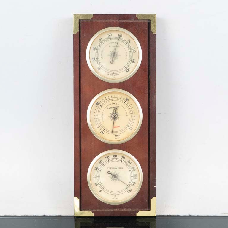 Lote anterior: Reloj barómetro americano vintage con detalles