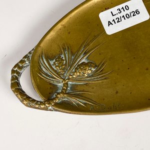 Despojador Art Nouveau de Bronce Firmado A. Dahi - imagen 3