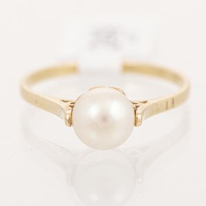 Lote siguiente: Anillo de Oro 18k con Perla Blanca