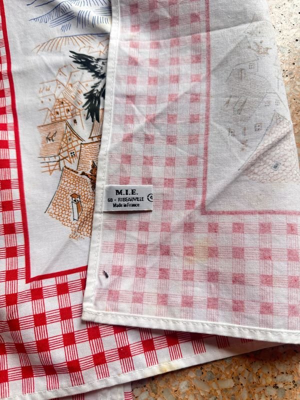 Lote de servilletas antiguos francesas - Colección de toallas y serviettes - imagen 5