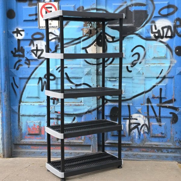 Estantería Rimax Plástica Negra de 5 Niveles Ventilada - imagen 1