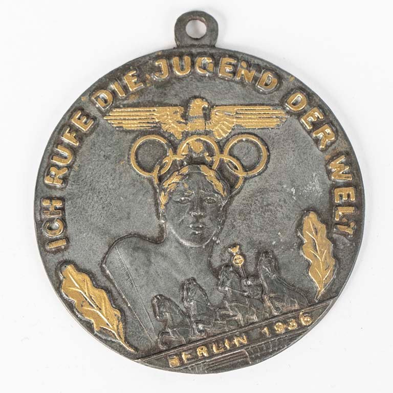 Lote anterior: Medallón de metal de los Juegos Olímpicos de Berlín 1936