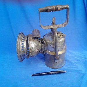 Antiguo Farol de Minero a Carburo Inglés The Premier Lamp & Engineering Co. Ltd. - imagen 3