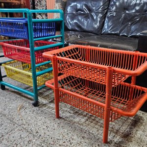 Juego de 2 Canastos Multiuso con Ruedas y sin Ruedas - imagen 3