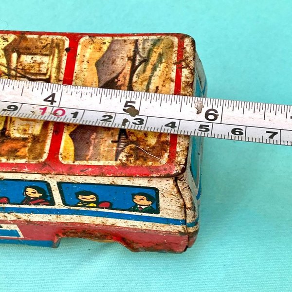 Antiguo autobús de lata litografiada para coleccionistas - imagen 6