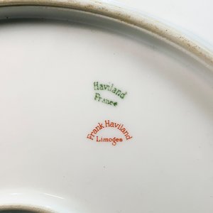 Plato de Porcelana Francesa Haviland Limoges con Guarda Dorada y Espigas - imagen 4