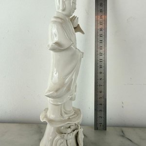 Figura Blanc de Chine de Porcelana Blanca - imagen 3