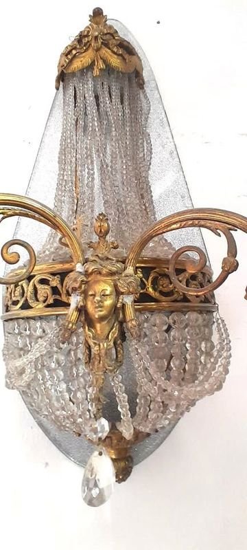 Antiguo Aplique de Pared con Diseño Imperio - imagen 7
