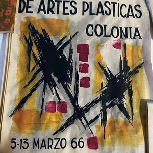 Afiche Primera Exposición Feria Departamental de Artes Plásticas Colonia 1966 - imagen 2