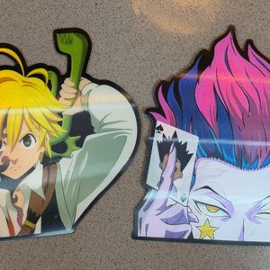 Stickers de Personajes Anime: Meliodas y Hisoka - imagen 1