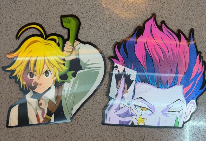 Stickers de Personajes Anime: Meliodas y Hisoka