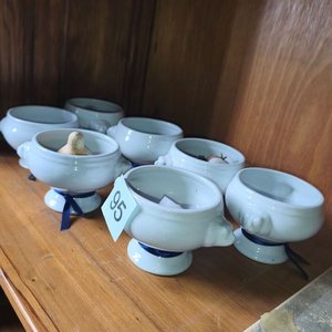 Set de 7 Piezas de Loza Blanca con Diseño Animal - imagen 1