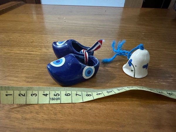 Zapatos de porcelana con ojo turco y campanita - imagen 3
