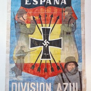 Pliego de 10 Cupones de Racionamiento Posguerra Española - División Azul - imagen 1