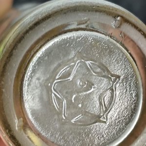 Botella Antigua Limól de Vidrio Transparente - imagen 2