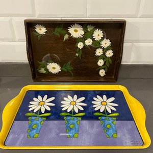 Lote anterior: Juego de 2 Bandejas Decorativas con Flores - Madera y Melamina