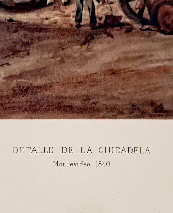 Lámina Costumbrista del Siglo XIX: Detalles de la Ciudadela - imagen 15