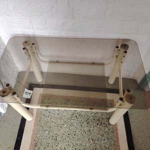 Mesa Ratona Caño y Vidrio Rectangular - imagen 2