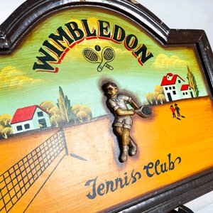 Cuadro Relieve "Wimbledon" Tenis Club Vintage - imagen 2